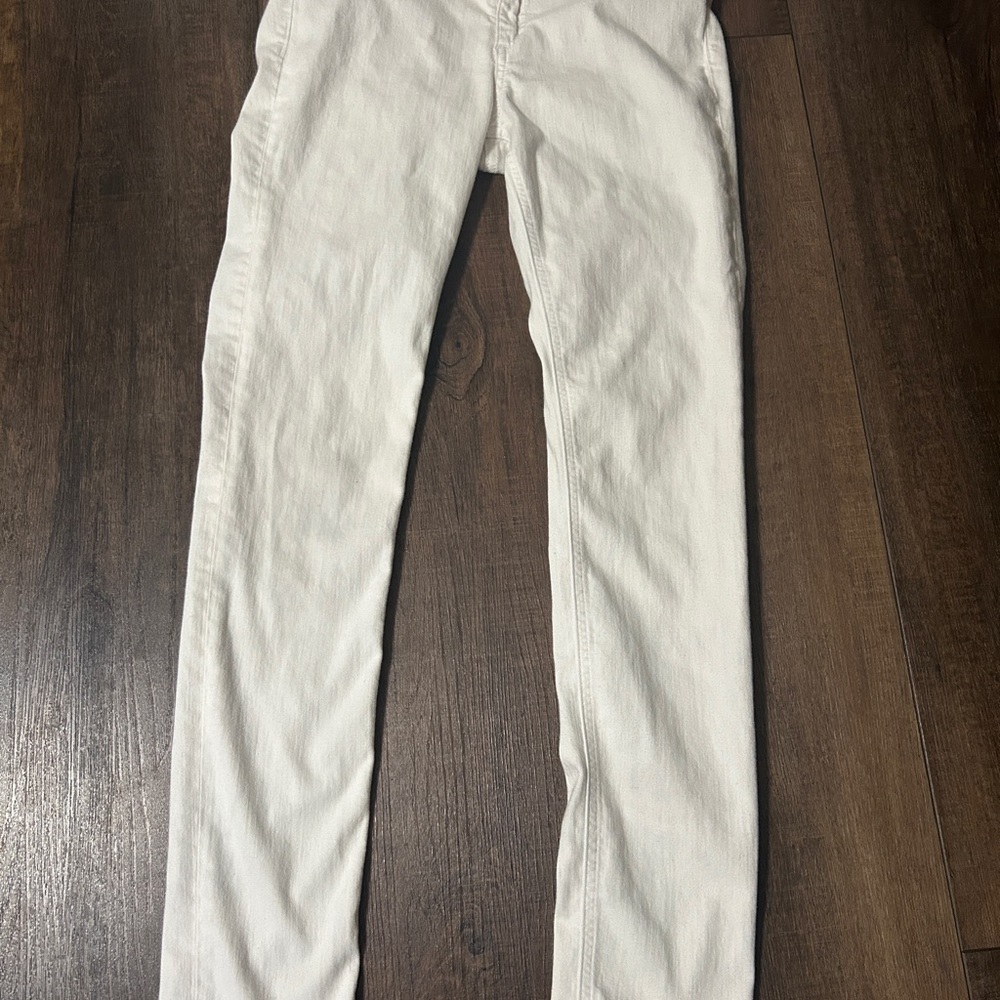rag & bone White Skinny Jeans - Size 28 - High-Rise, Stretch, Designer Denim